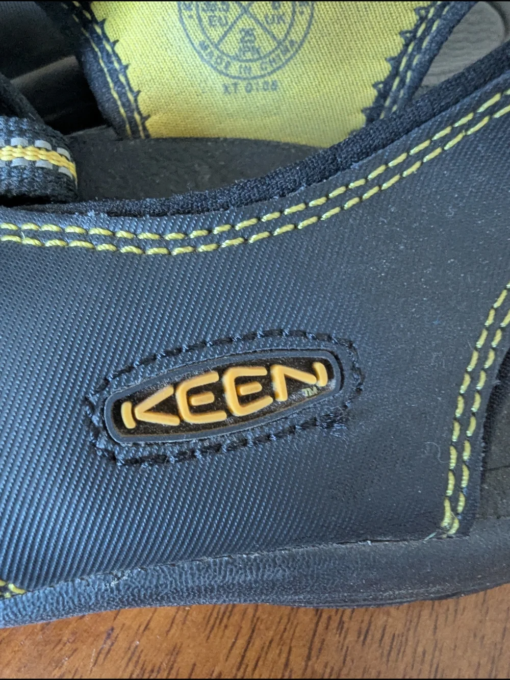 Keen Black and Yellow Outdoor/Water Sandals Size 7 Men's Or 9 Women's